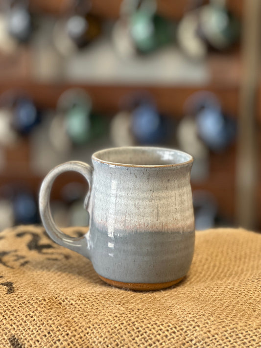 Gray and White mug 1115