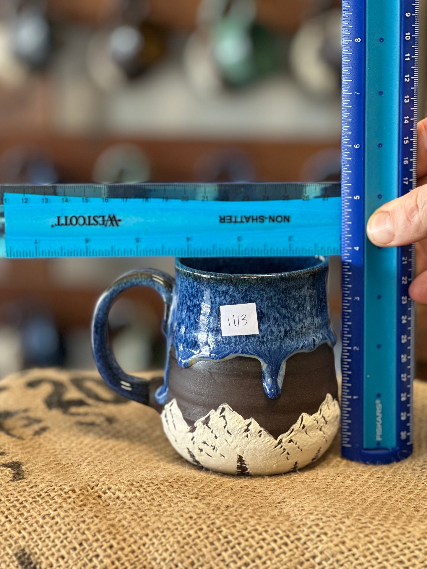 Drippy Blue Mountain Mug 1113