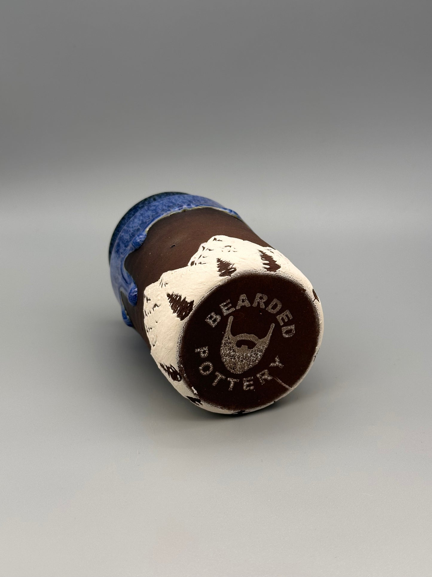drippy blue Mini Mountain Vase