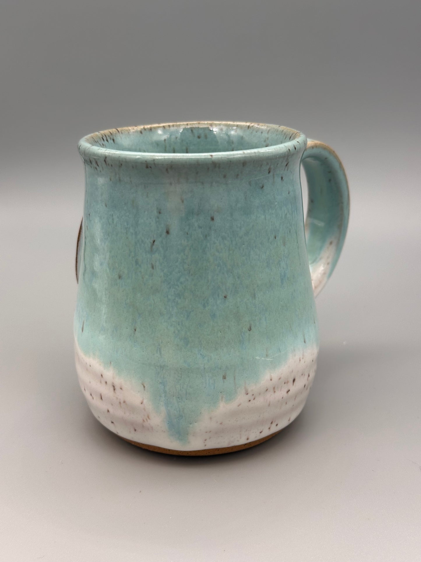 Fraser Colorado mug, teal and white