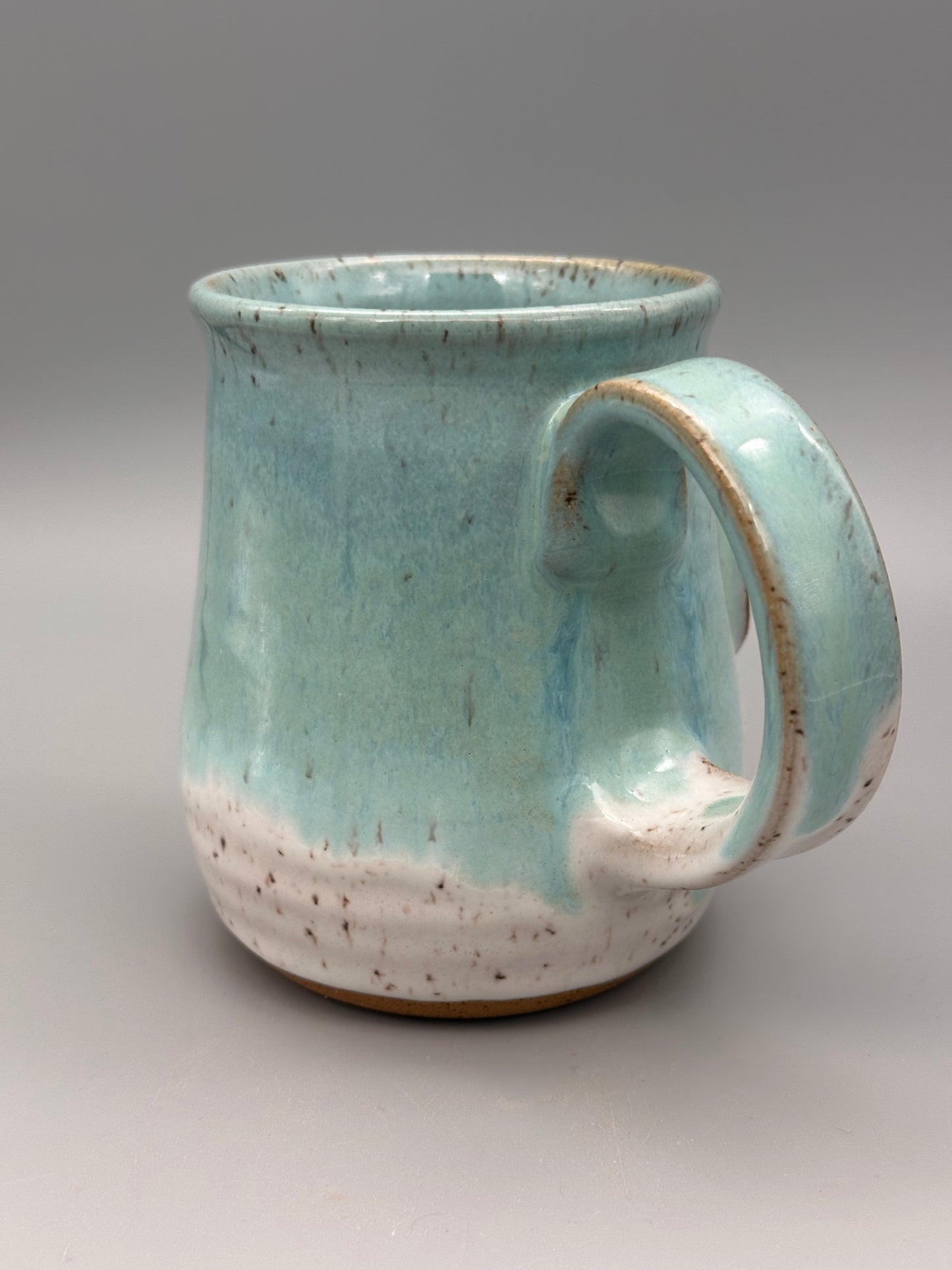 Fraser Colorado mug, teal and white