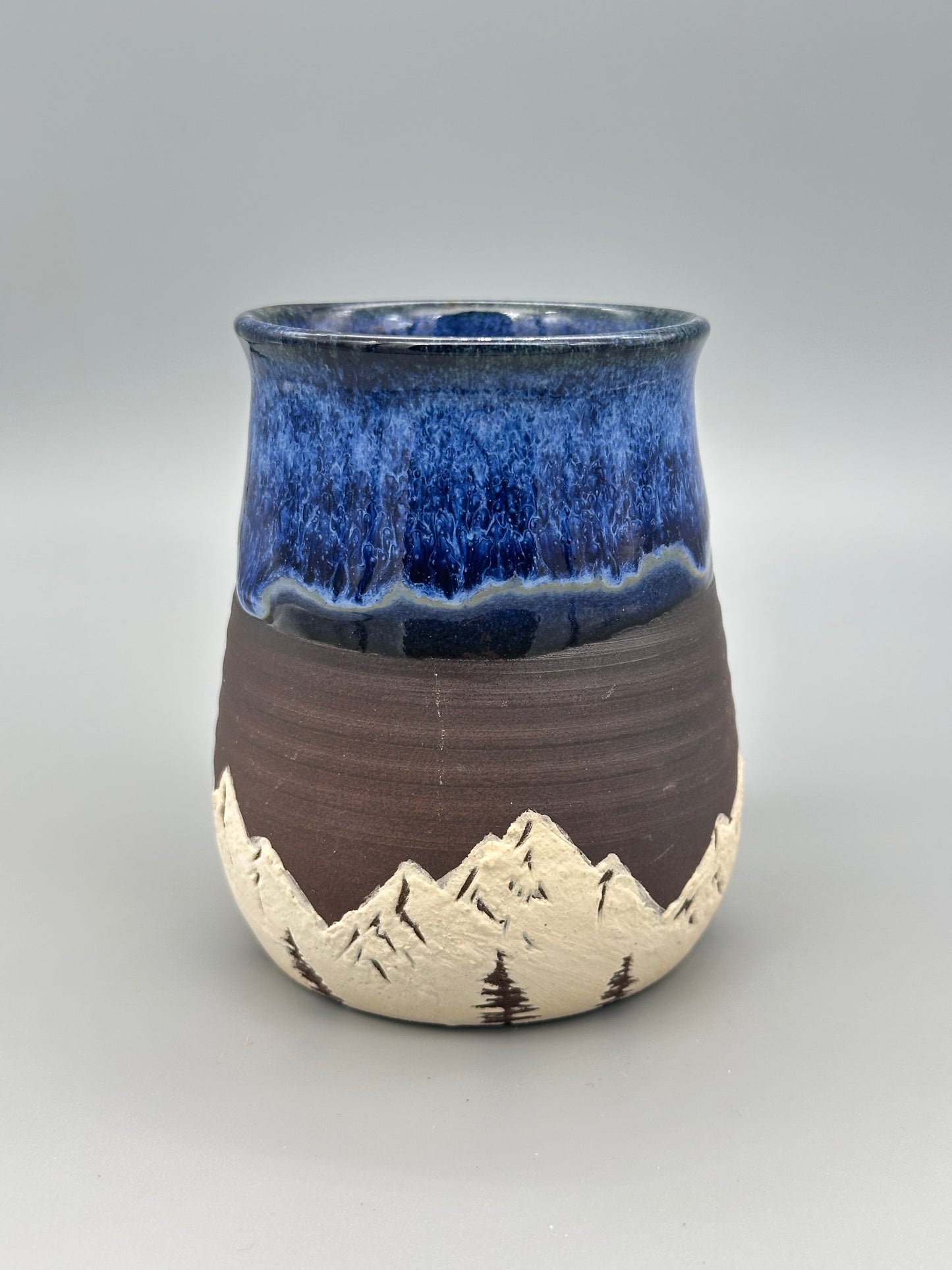Drippy Blue Mountain Mug