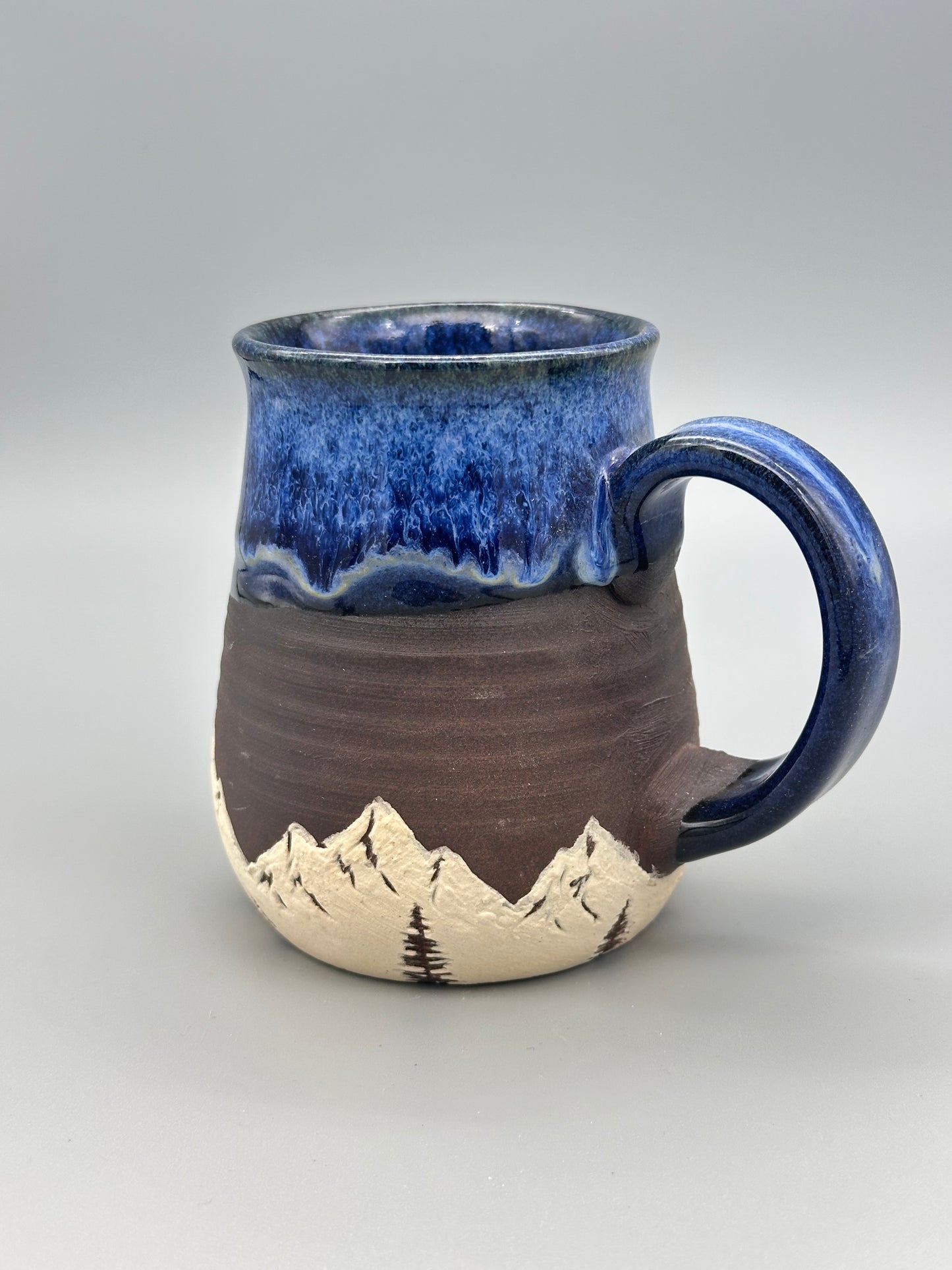 Drippy Blue Mountain Mug