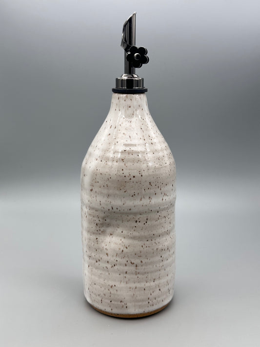 Ceramic oil bottle, classic white