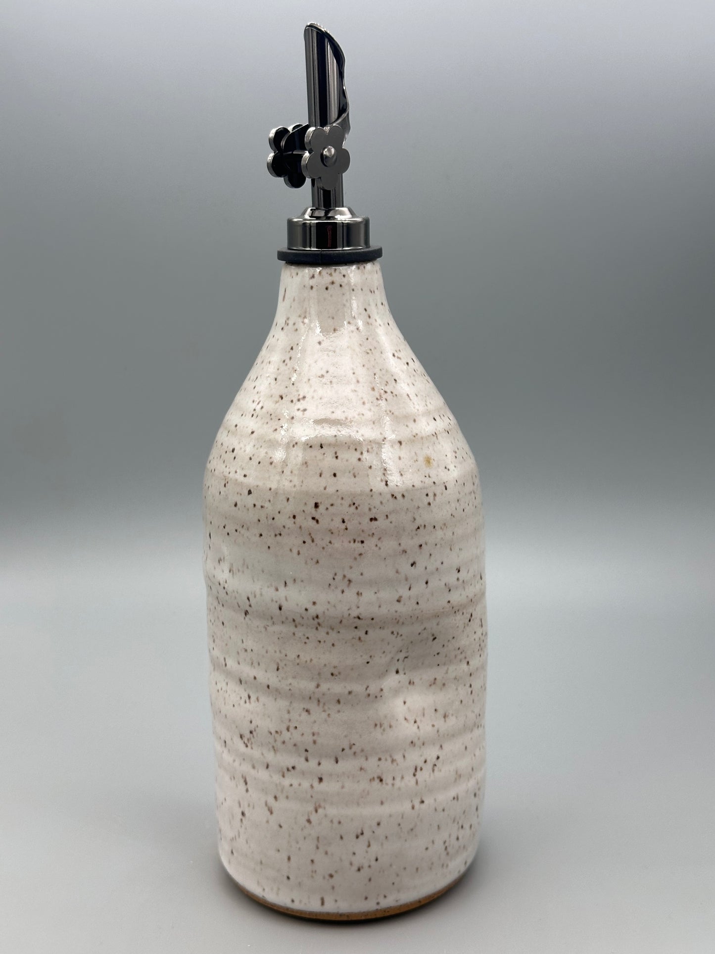 Ceramic oil bottle, classic white